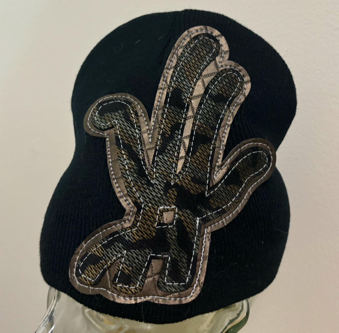 chrome camo beanie