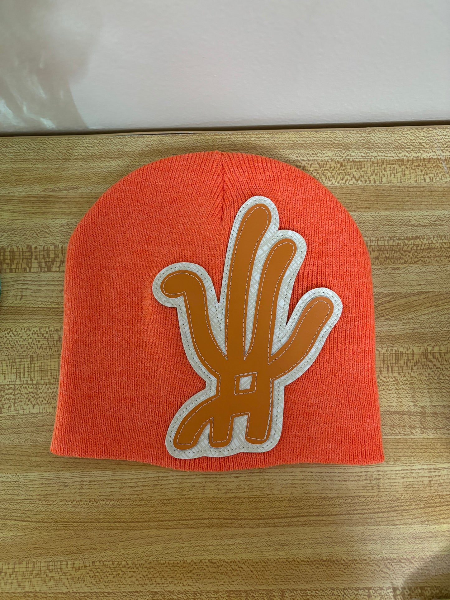orange cream beanie
