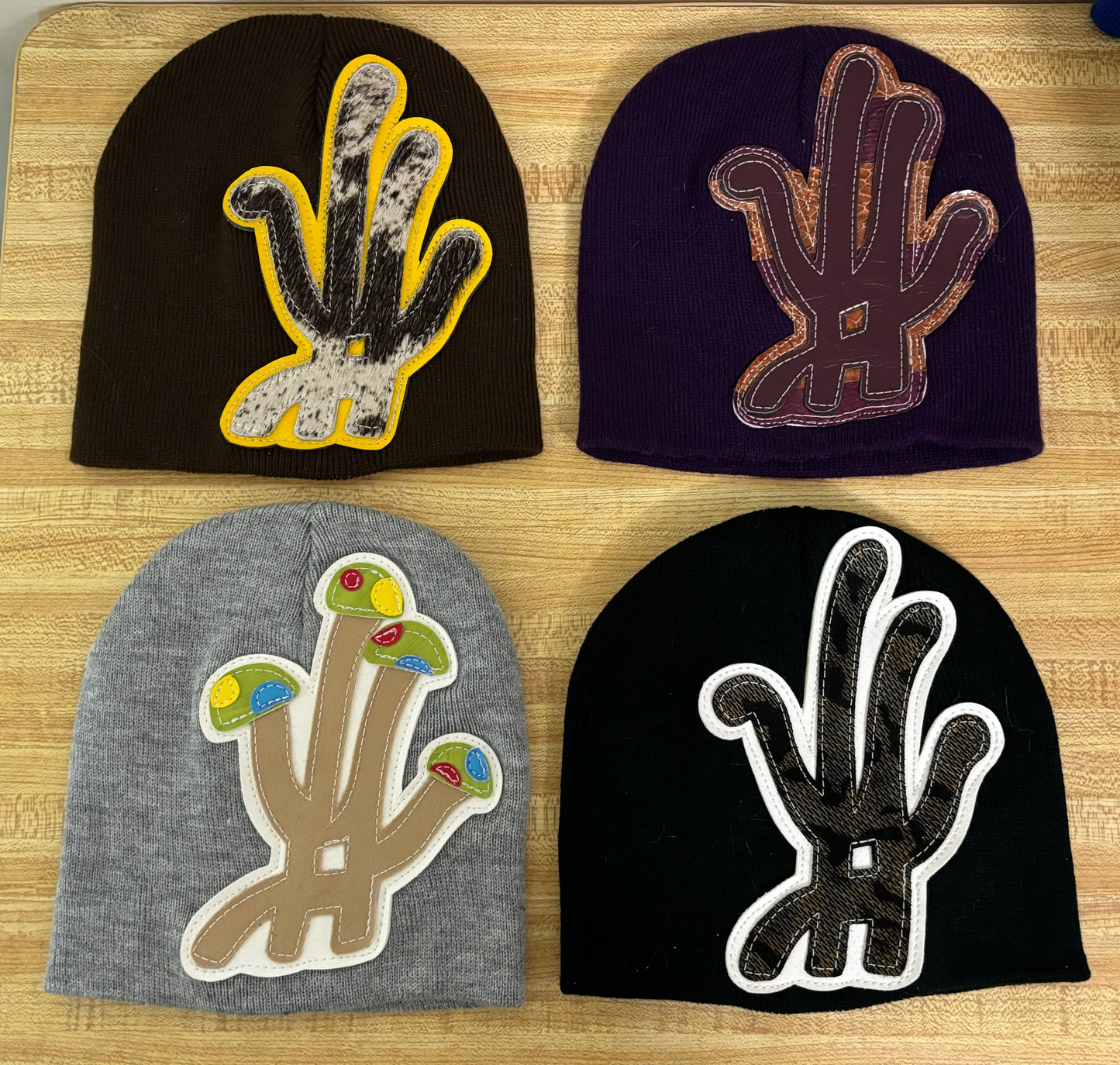 random DESIGN pack #5 (made with real leather + real cowhide)
