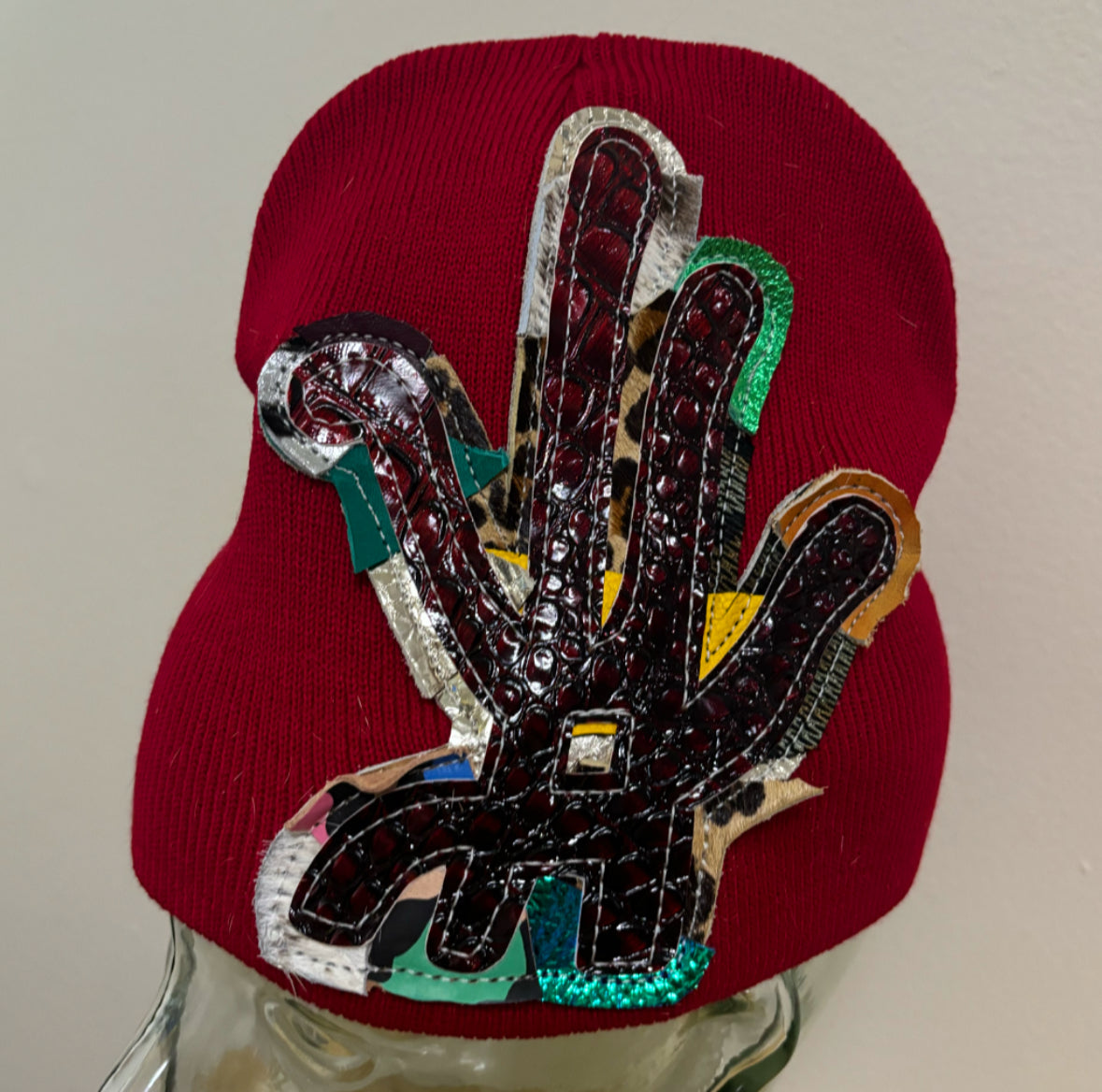 leather scrapyard beanie