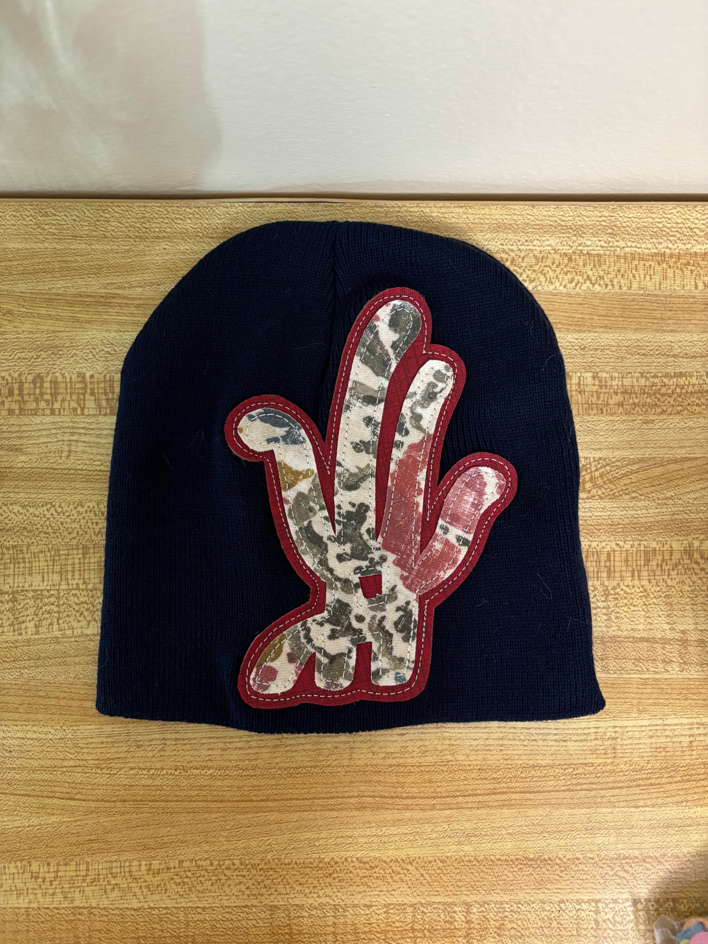 navy ceramic beanie