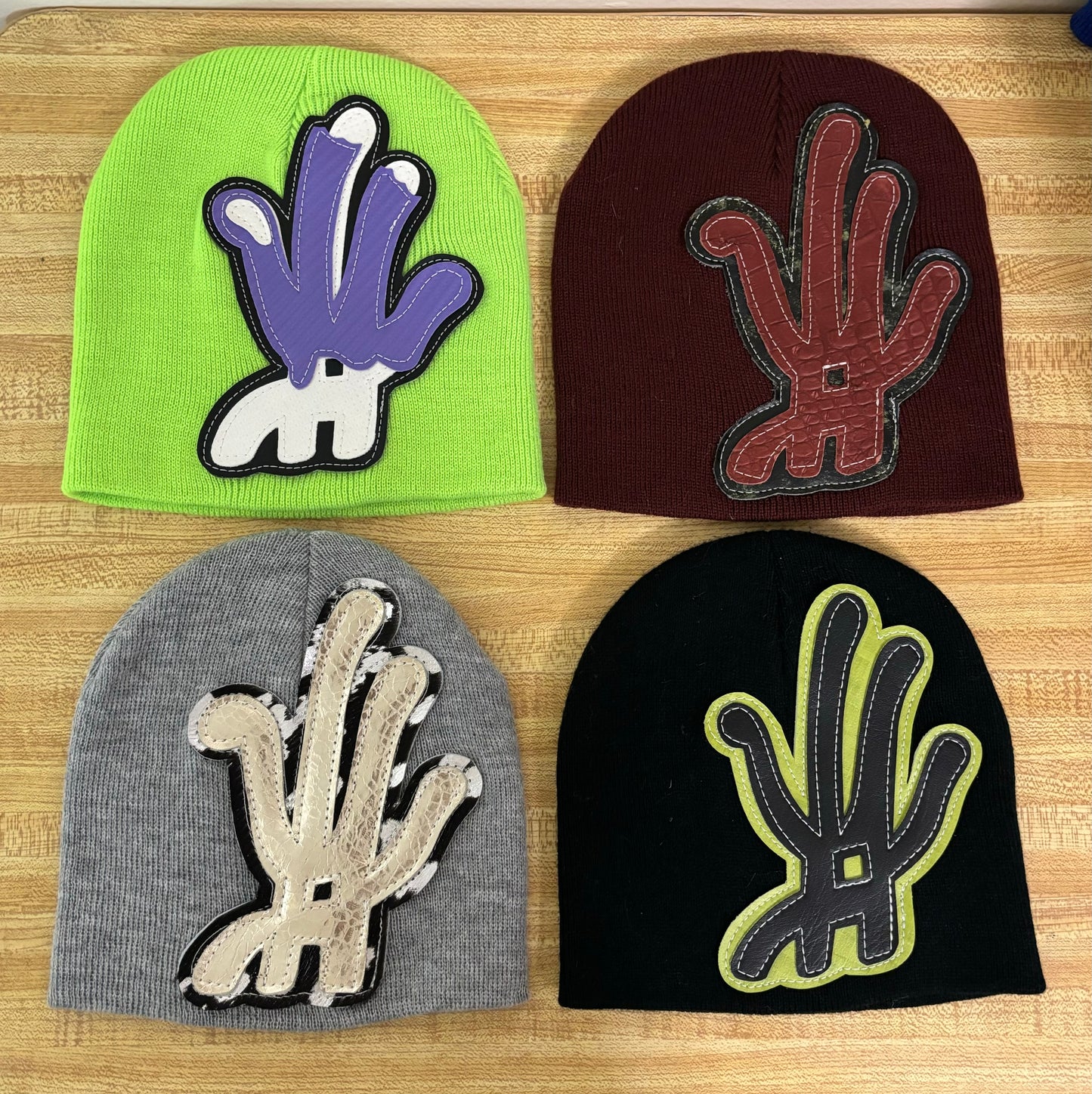 random DESIGN pack #1 (made with real leather + real cowhide)