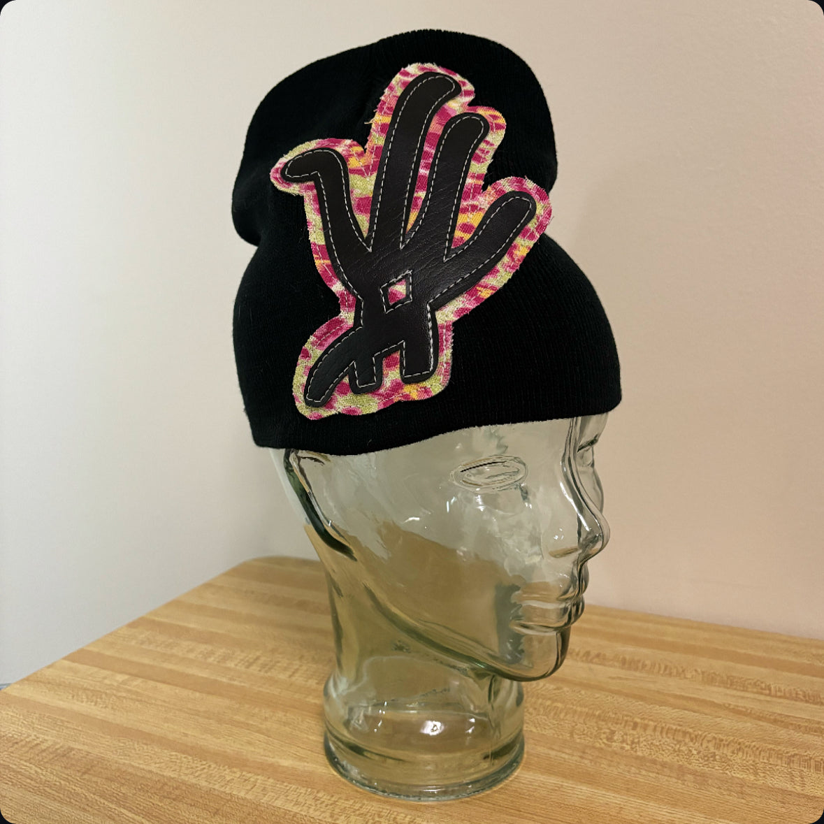 neon germ (black) beanie