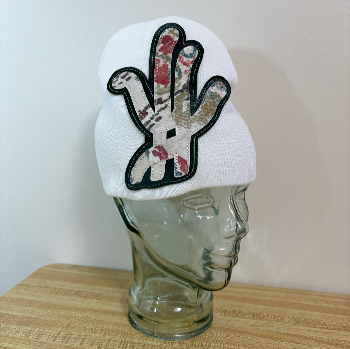 white ceramic beanie