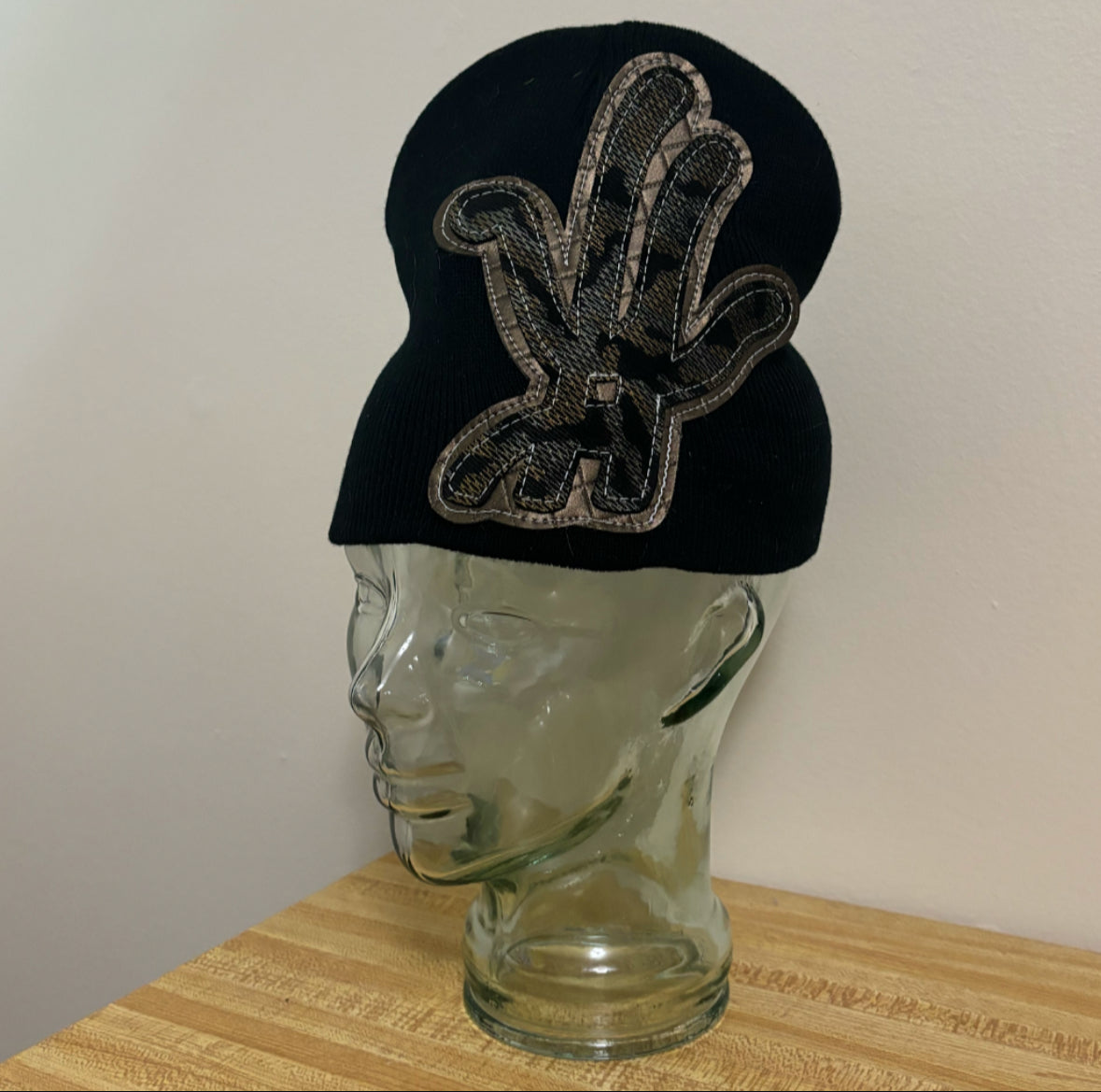 chrome camo beanie