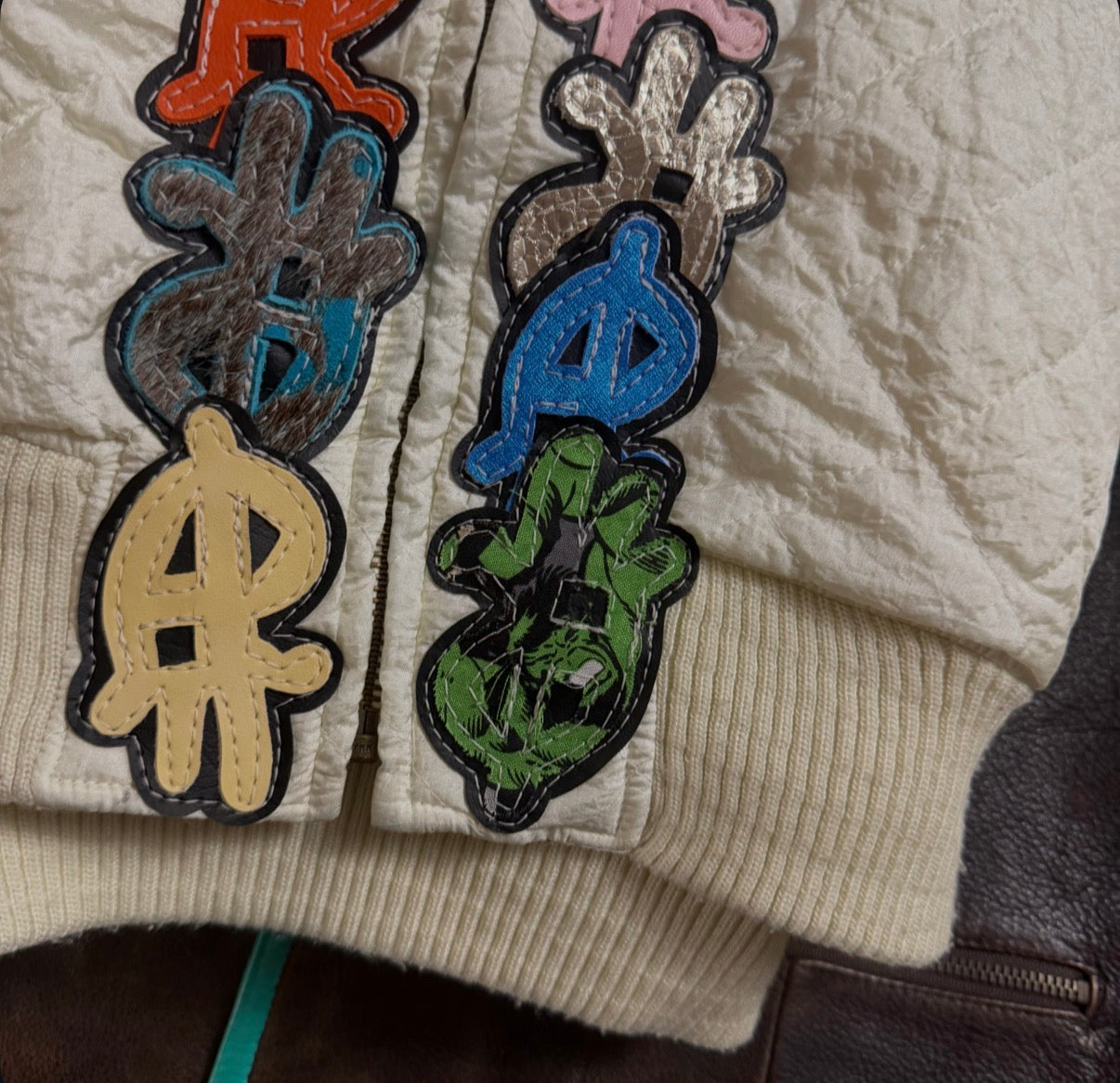 paraLLel quilted full zip hoodie
