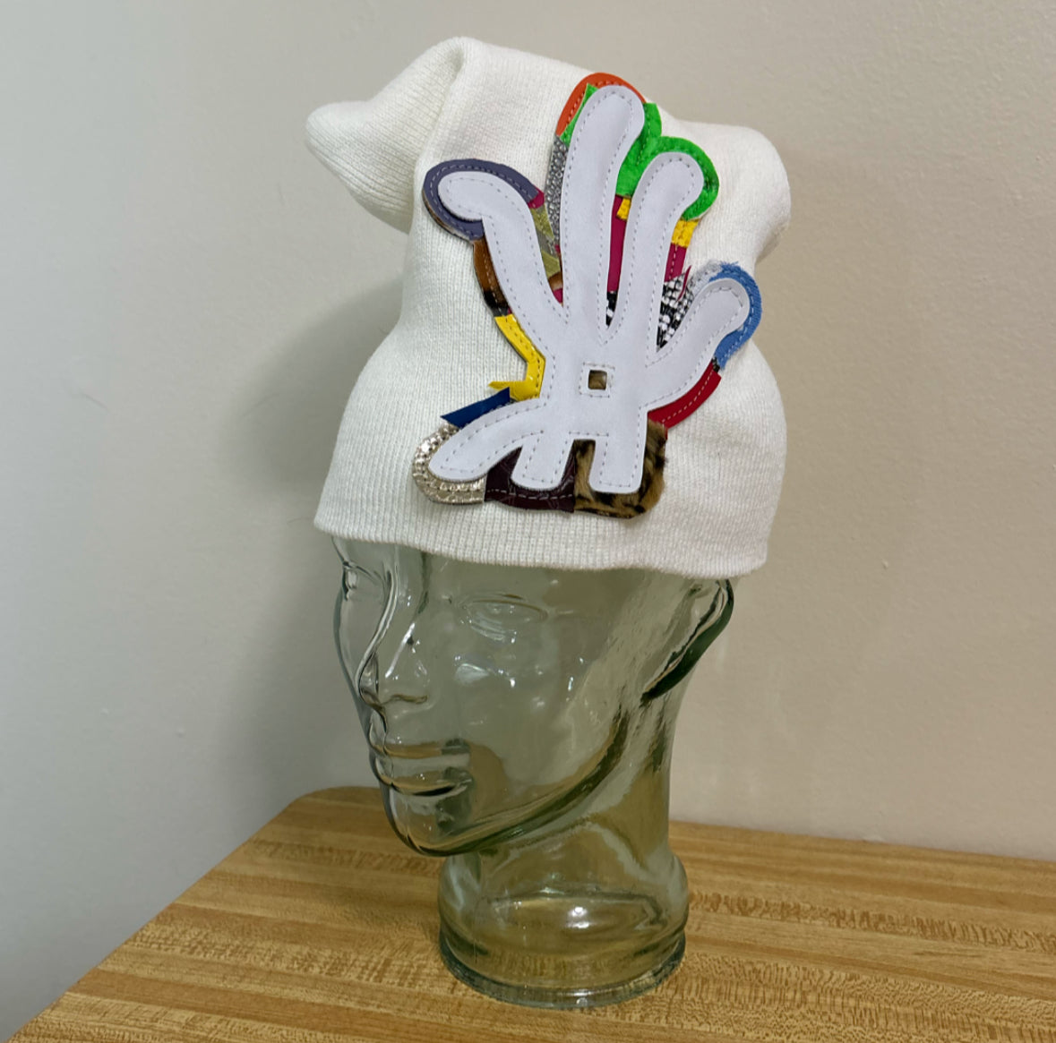 [slouchY] white scrapyard beanie