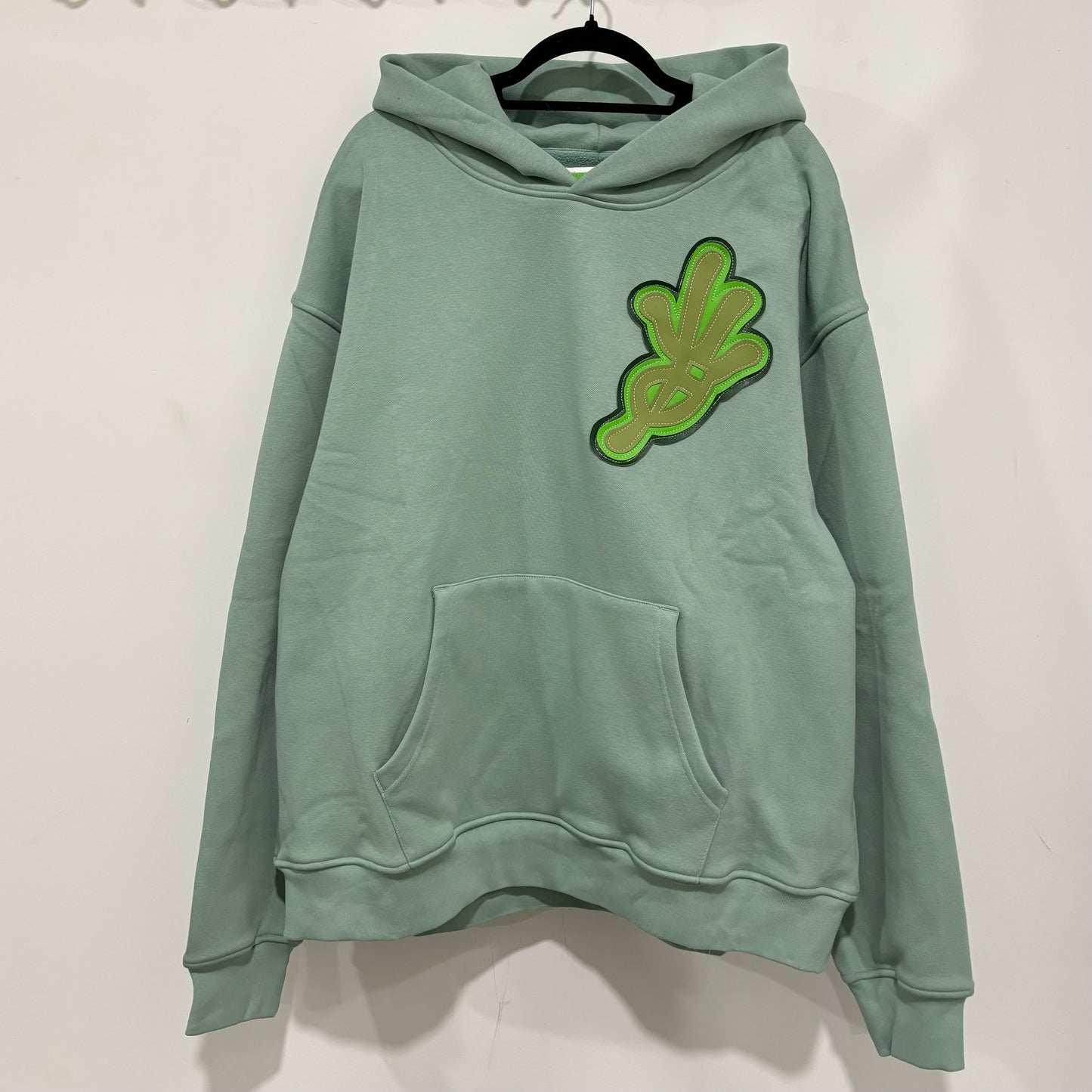 green logo pullover hoodie