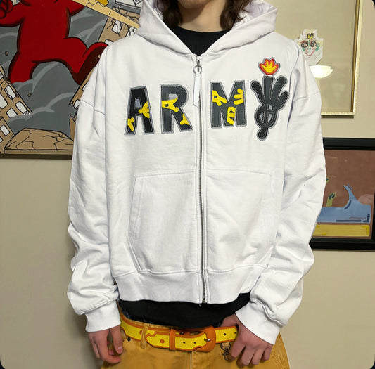 armY full zip hoodie