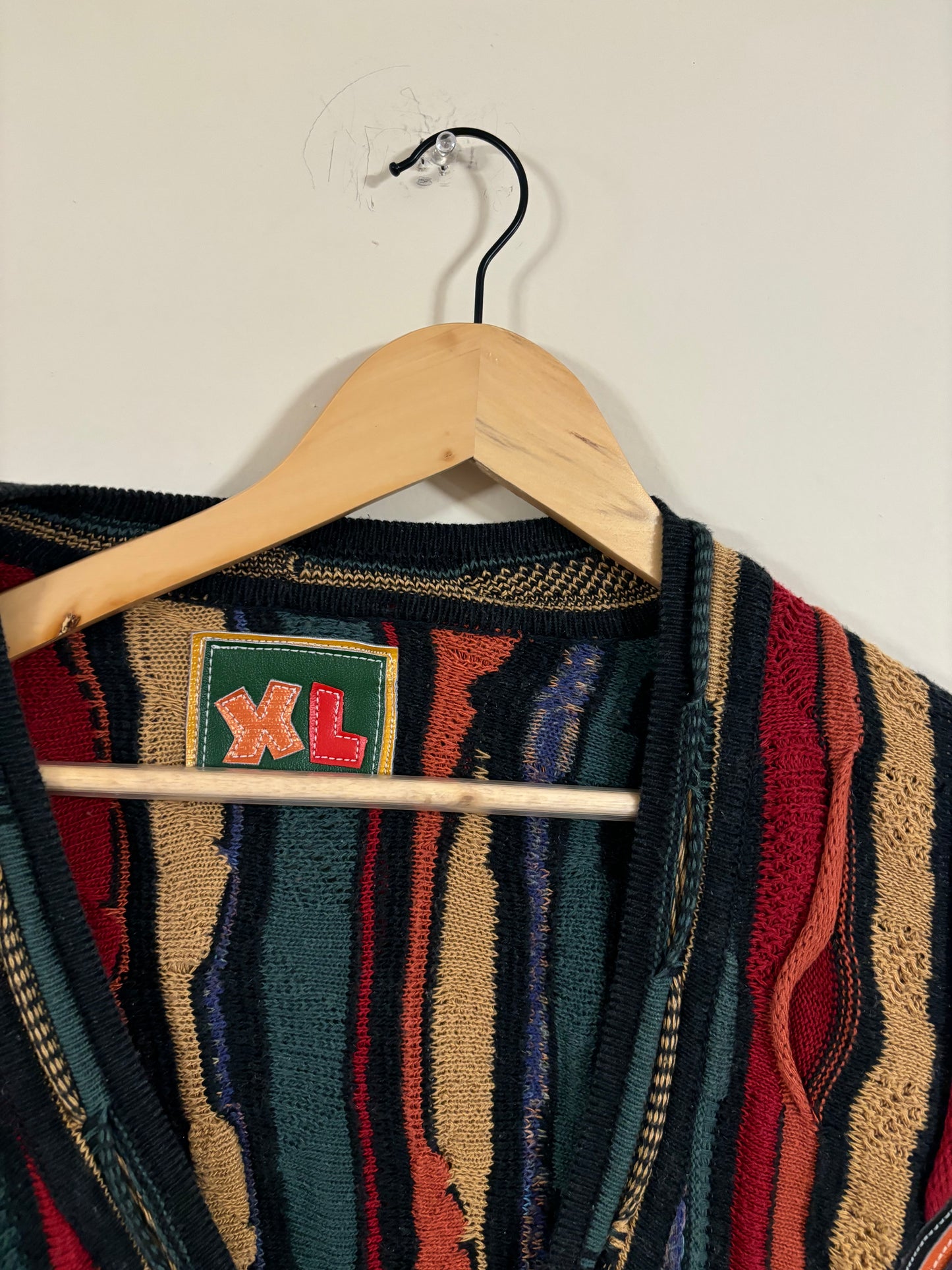 multi color pattern cardigan (XL)