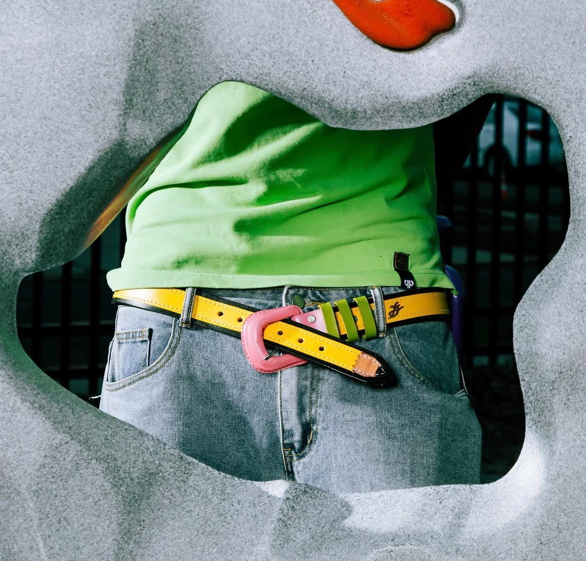 penc!L leatheR belt