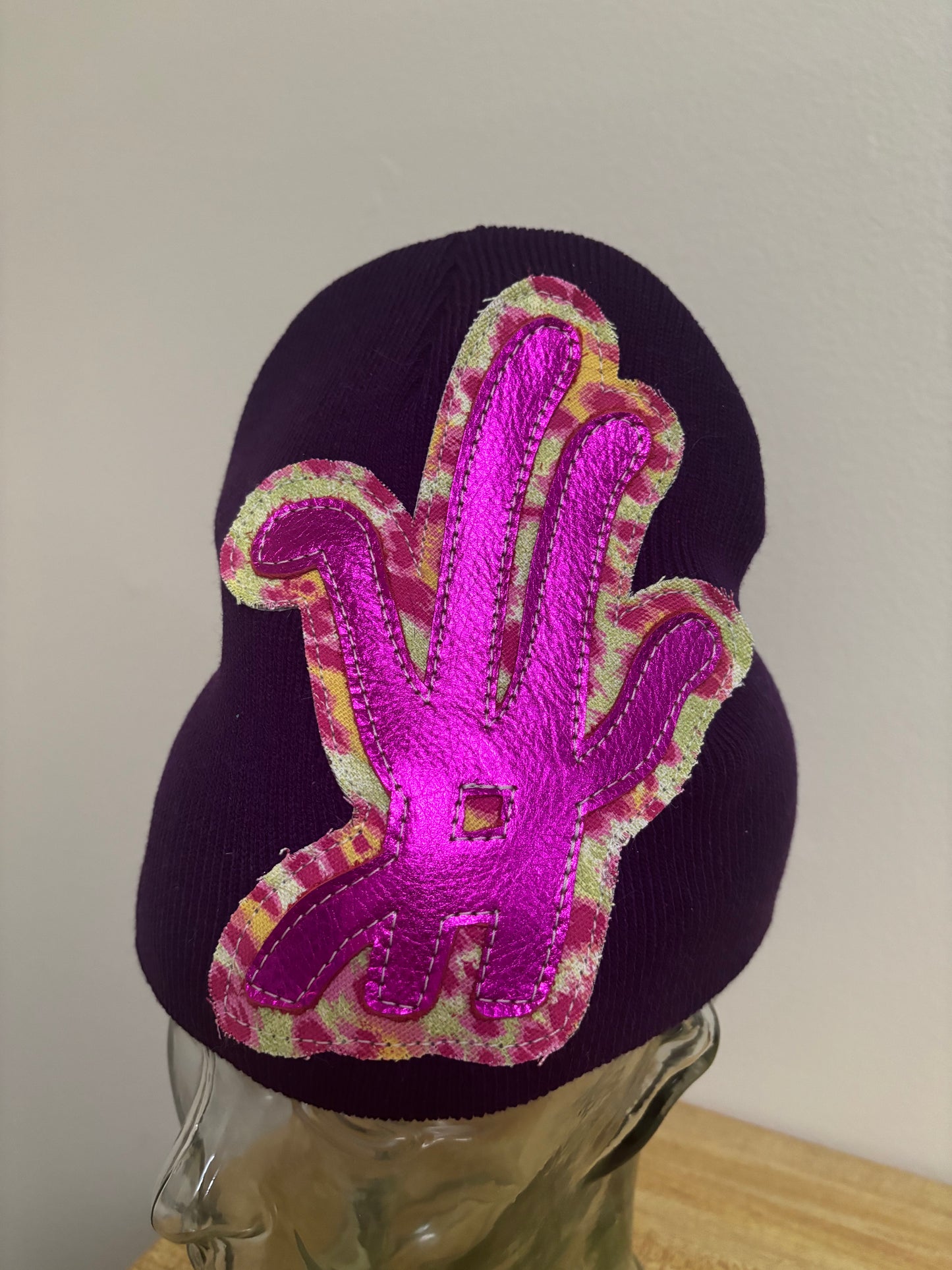 purple germ beanie