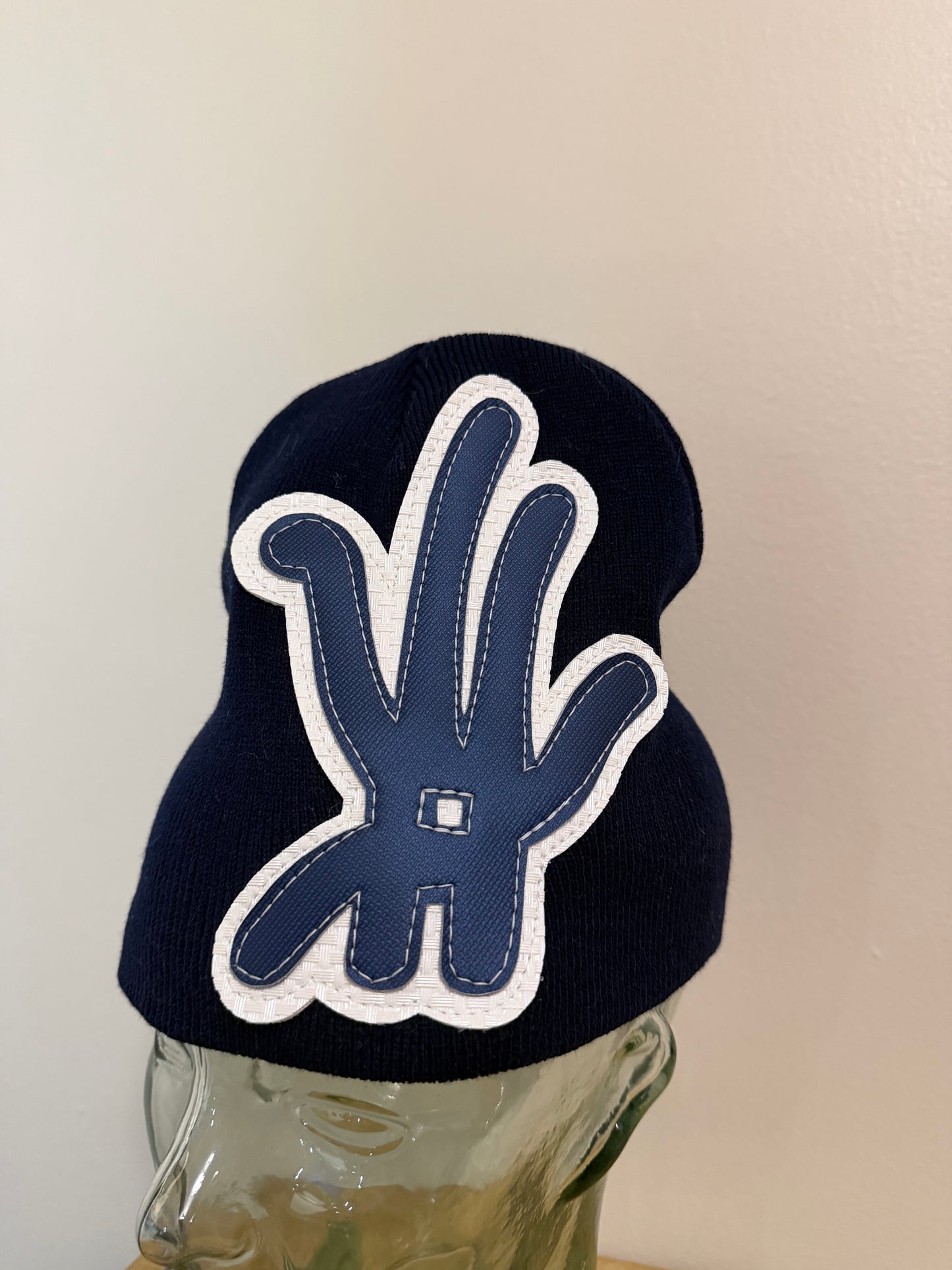 navy beanie