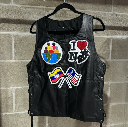 (small + medium) hotwl + ykwyk custom leather vest (1)