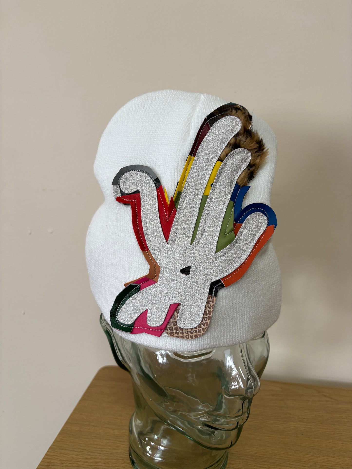 white scrapyard beanie