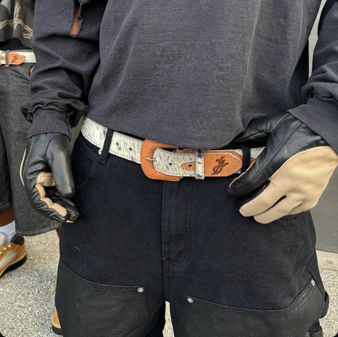 barnyard leather belt