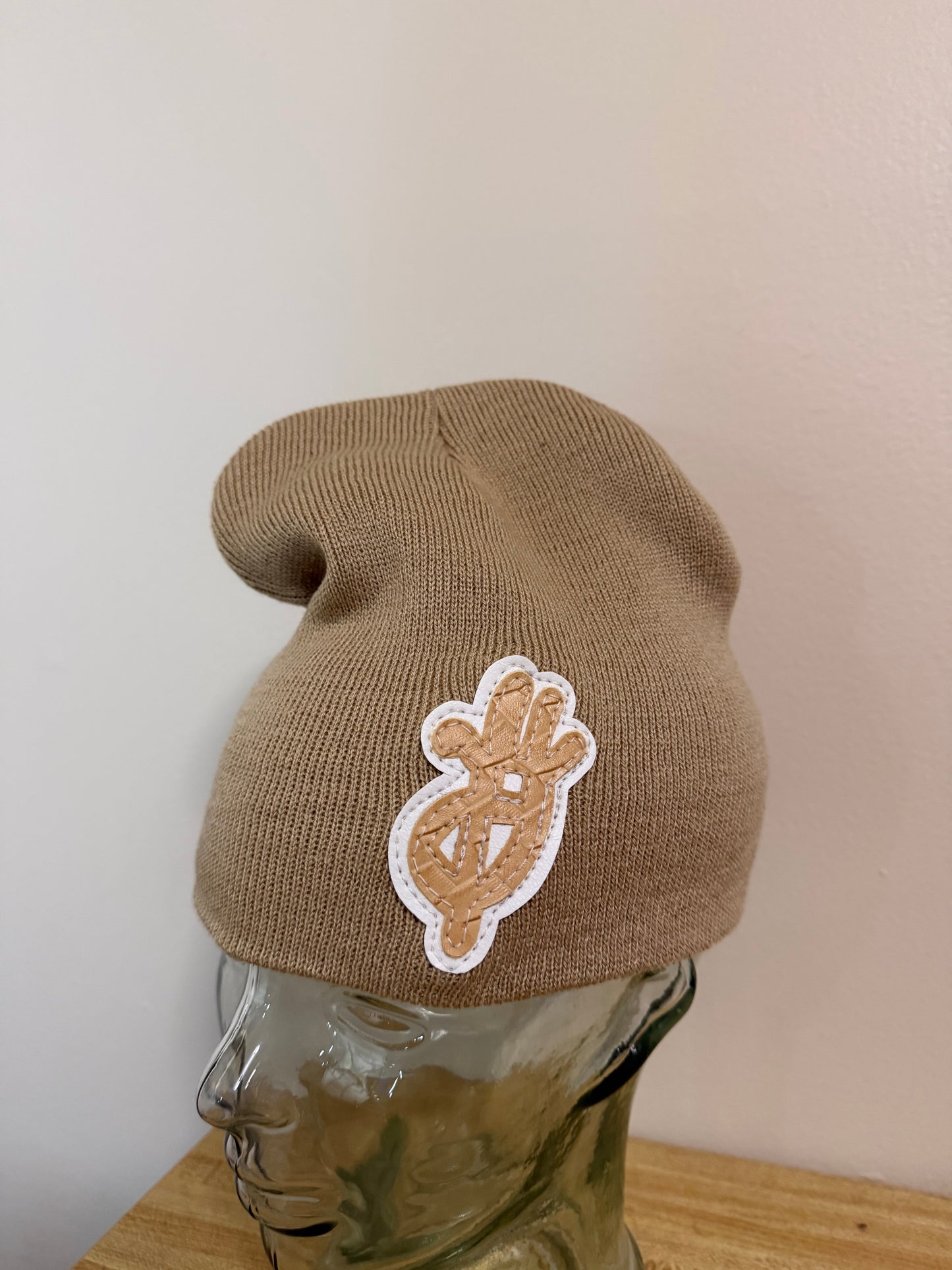 [stamped] wood beanie