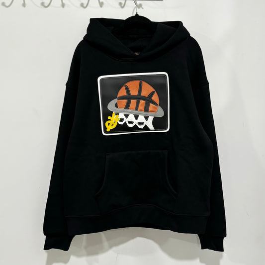 black hooper pullover hoodie