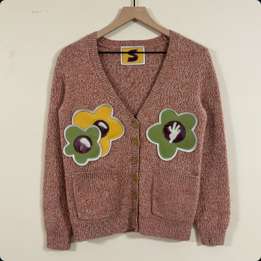 scattered floUwers cardigan (small)