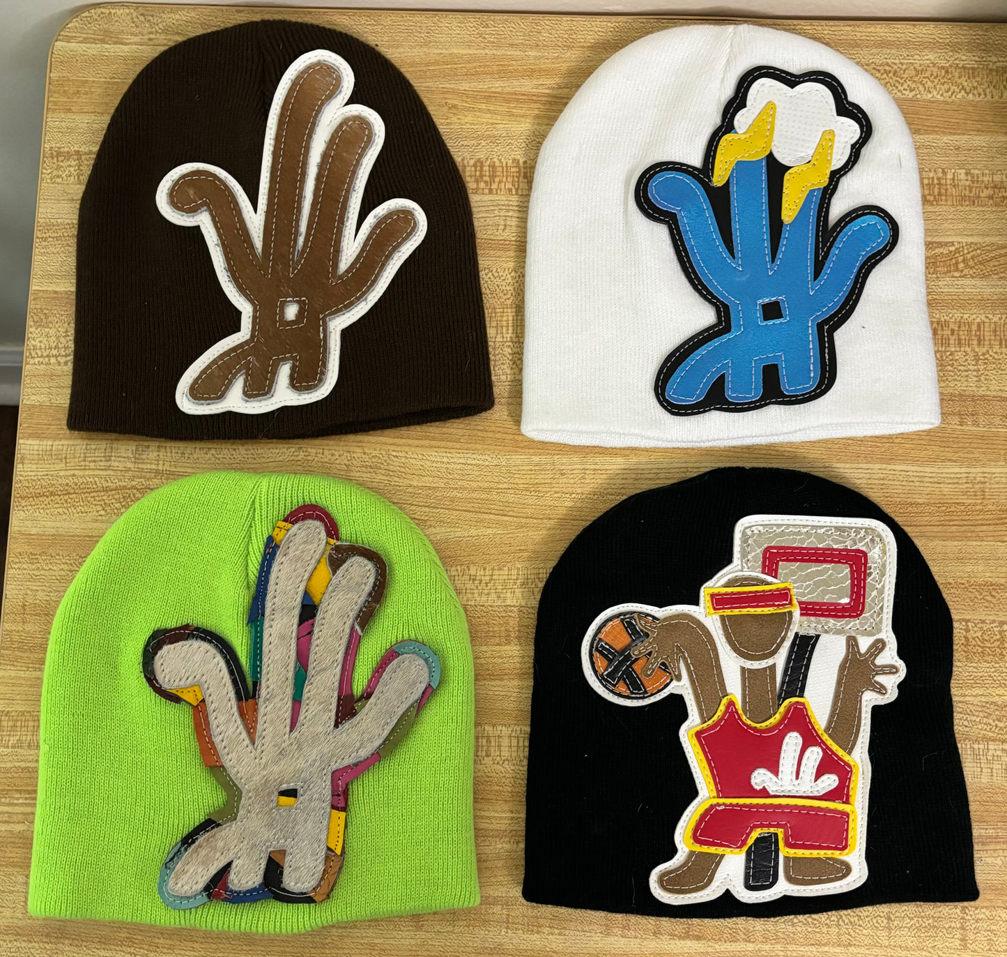 random DESIGN pack #6 (made with real cowhide + real leather)
