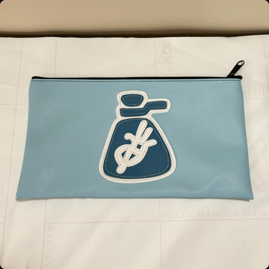 blue moneY bag