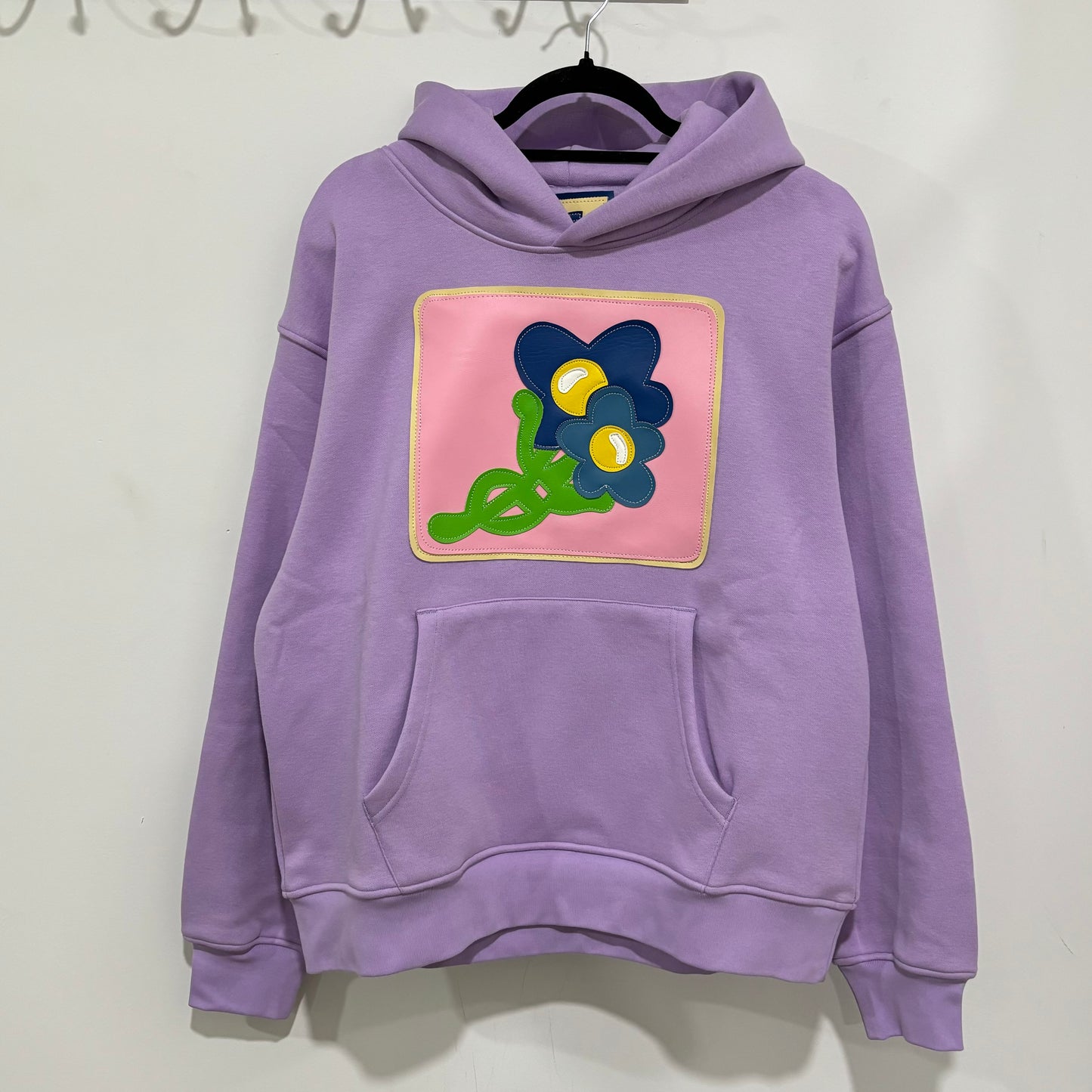 purple boUquet pullover hoodie