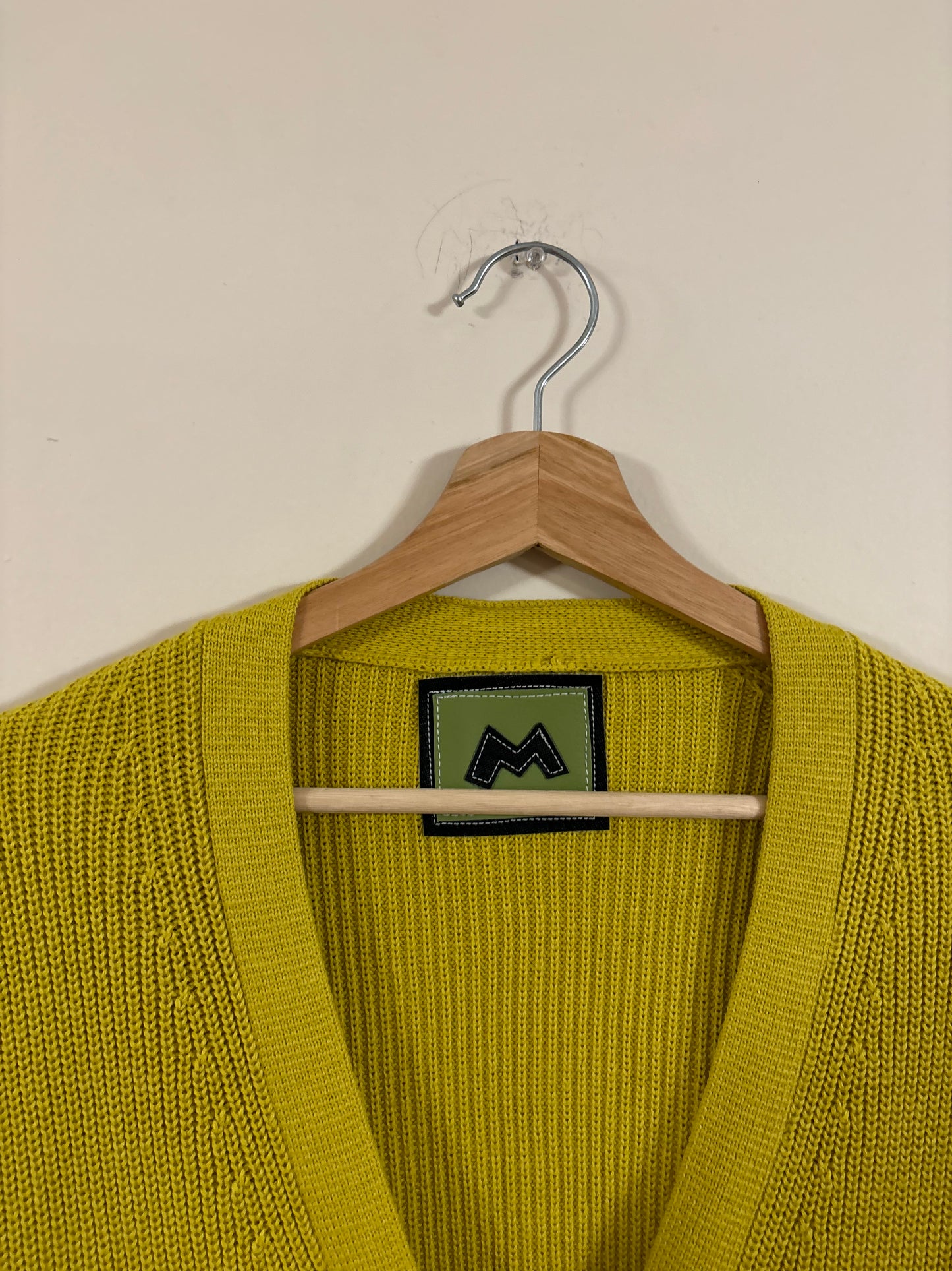 pockets full mustard yellow cardigan (medium)