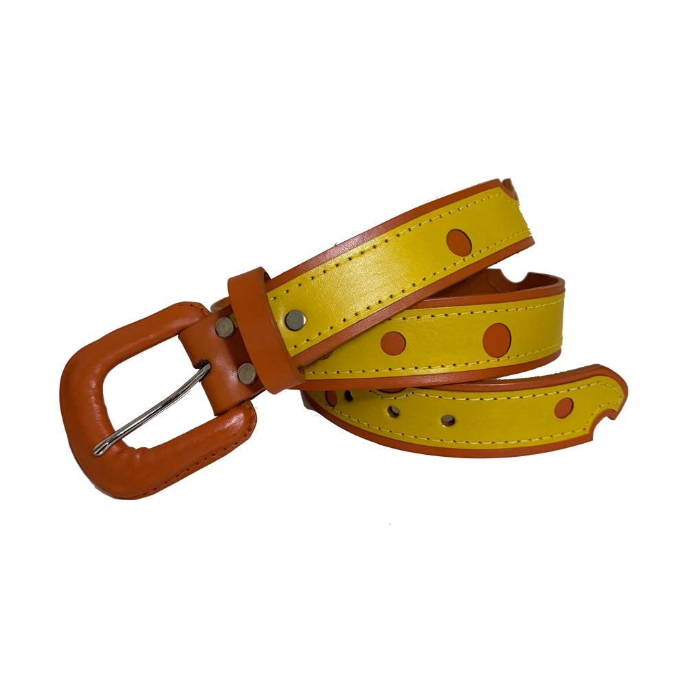 chEesE leatheR belt