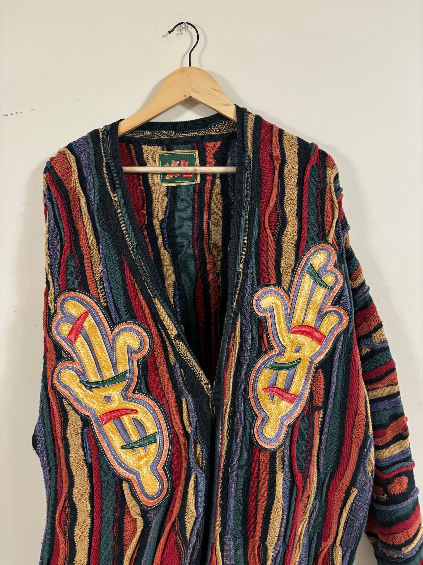 multi color pattern cardigan (XL)