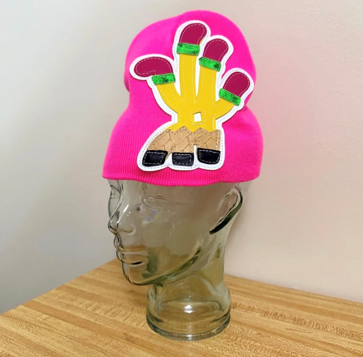 penciL (pink) beanie
