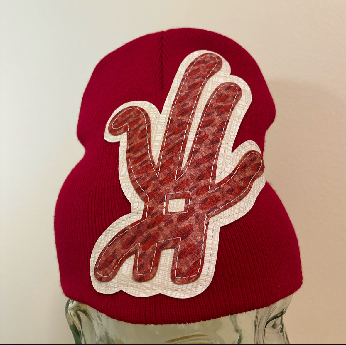 red scale beanie