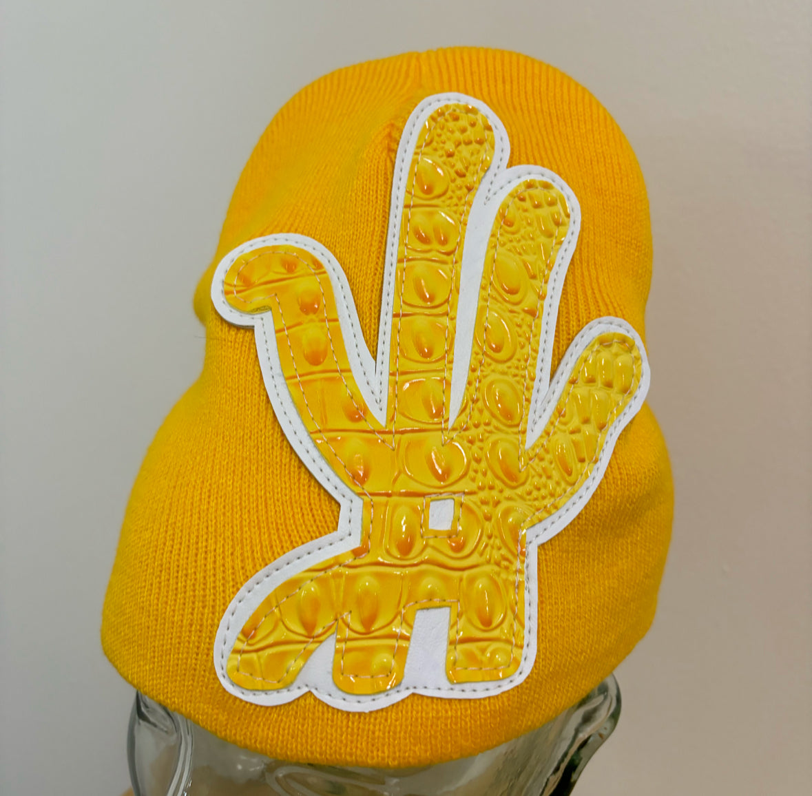 yellow python beanie