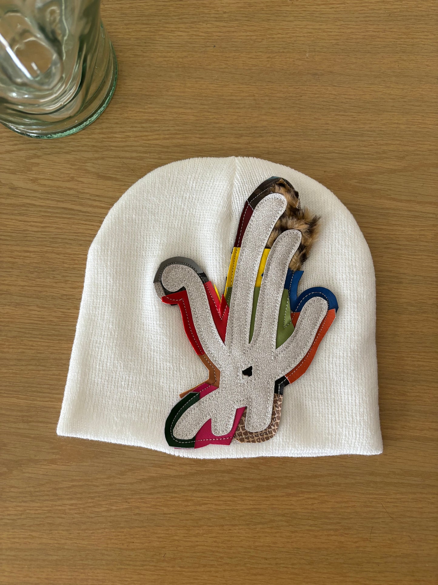 white scrapyard beanie