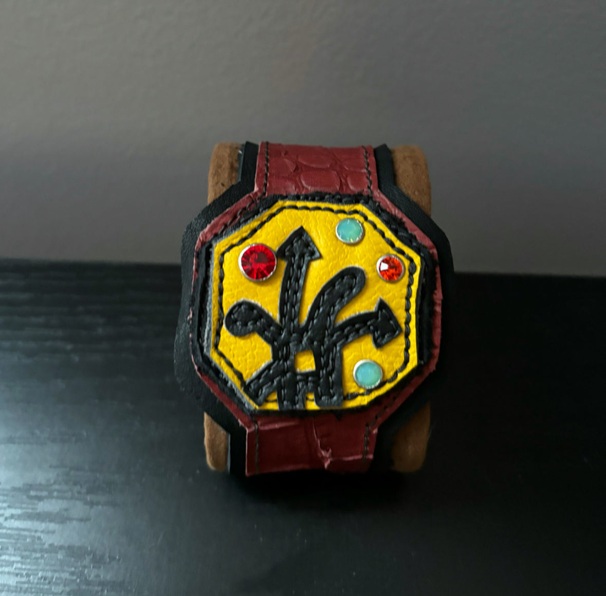 dragon rock TIME PIECE — sample (real leather) SIZE — One Size Fits All (OS)