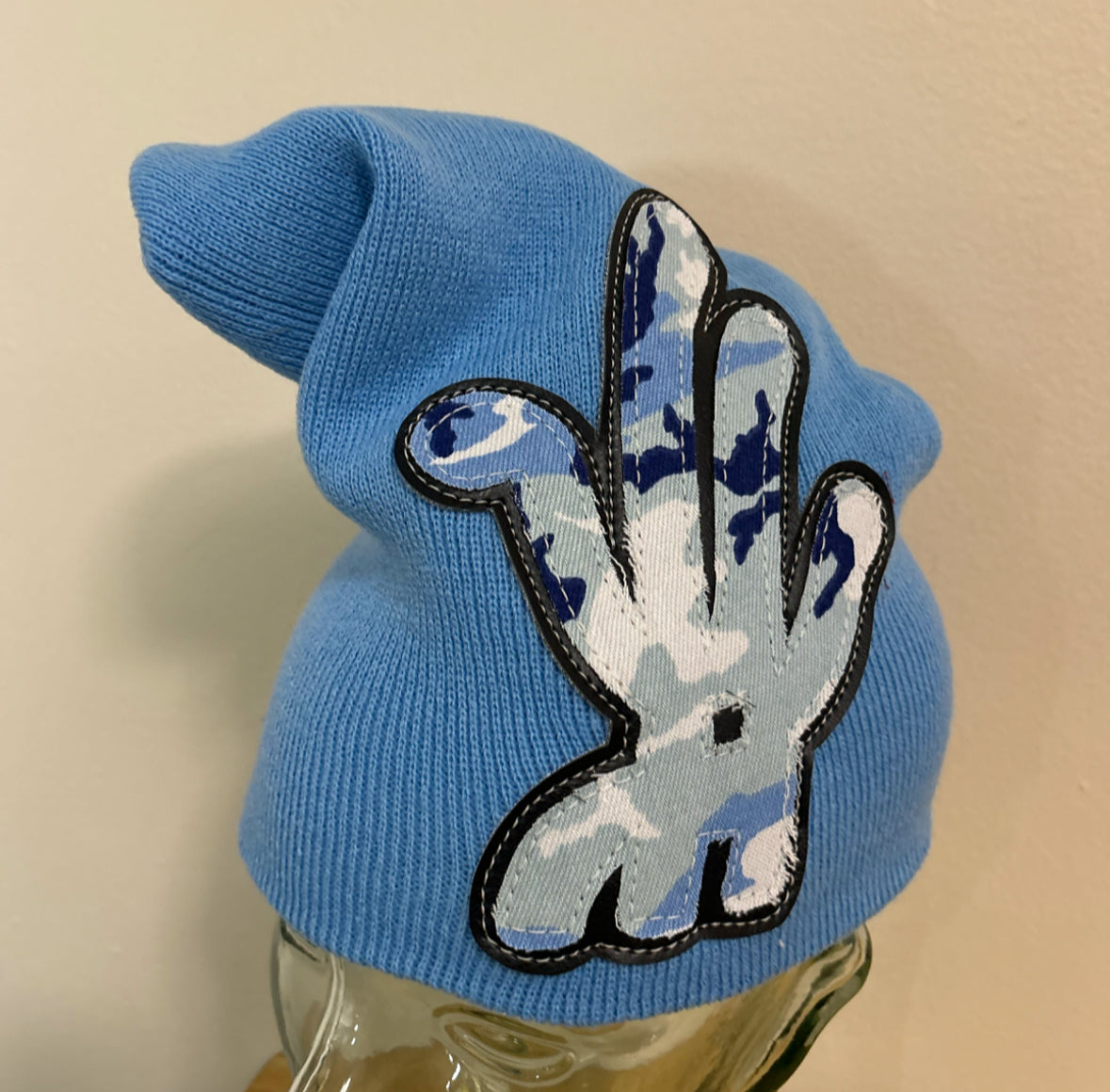 [slouchY] snow camo beanie