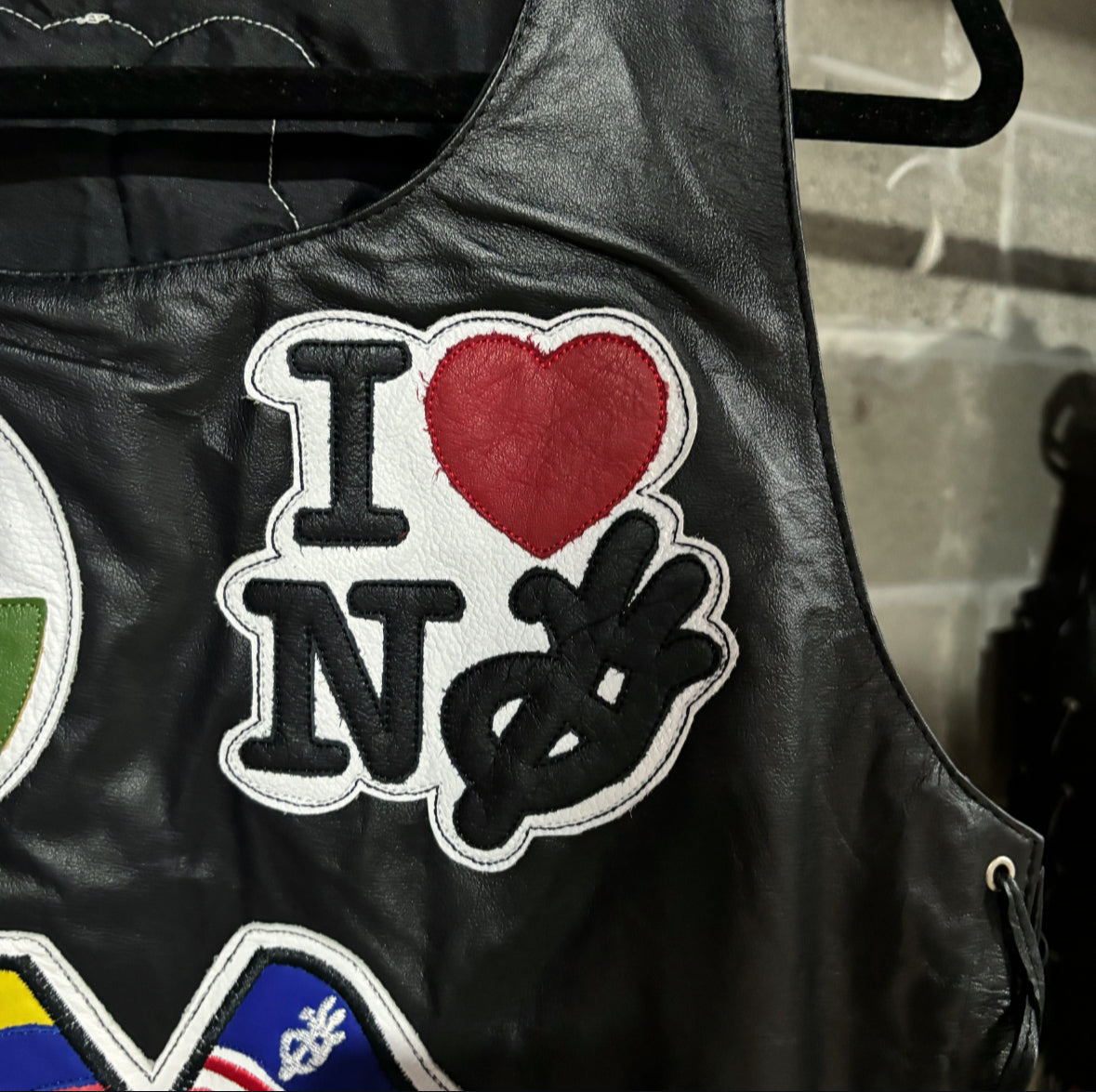 (small + medium) hotwl + ykwyk custom leather vest (1)