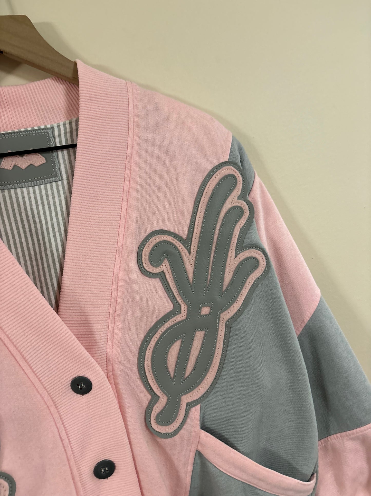 pastel pink reflection cardigan (medium)