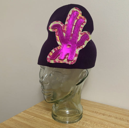 purple germ beanie