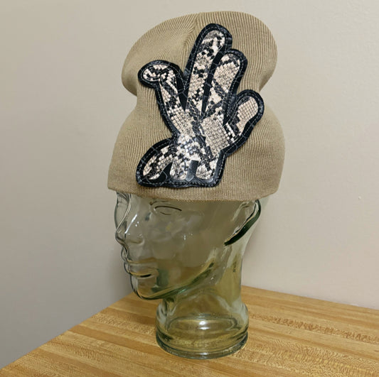 python skin beanie
