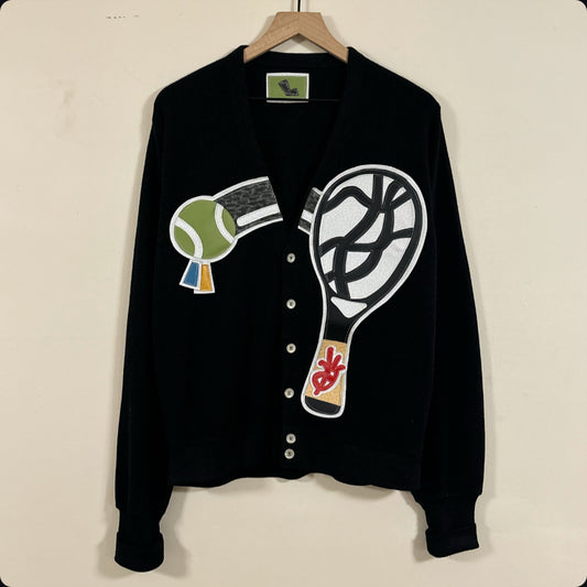 tennis racket cardigan (large)