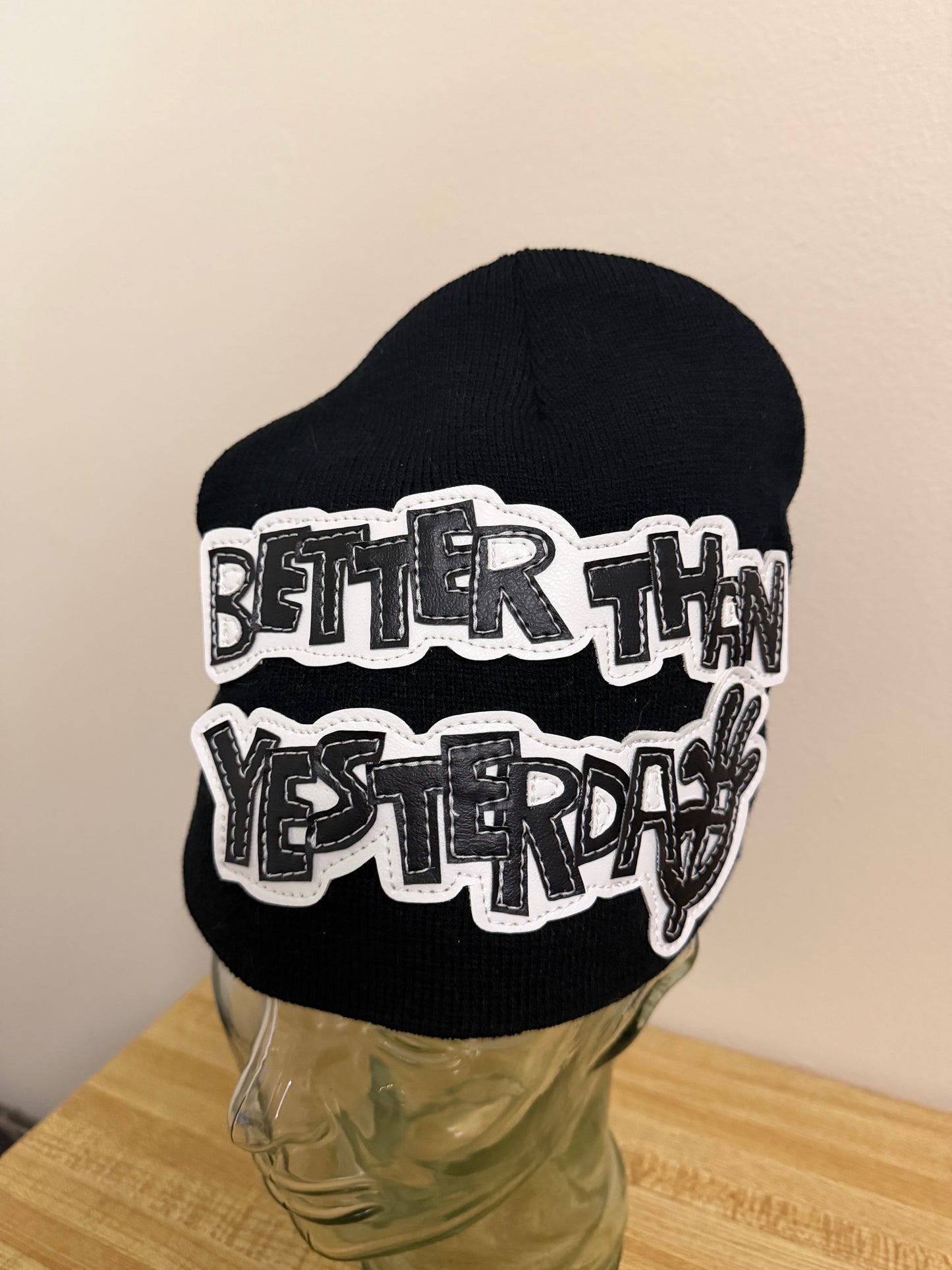better than yesterdaY (black) beanie