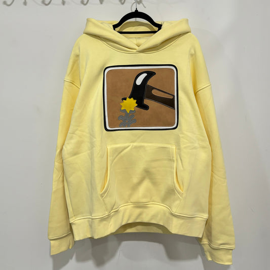 yellow hammer + nail pullover hoodie