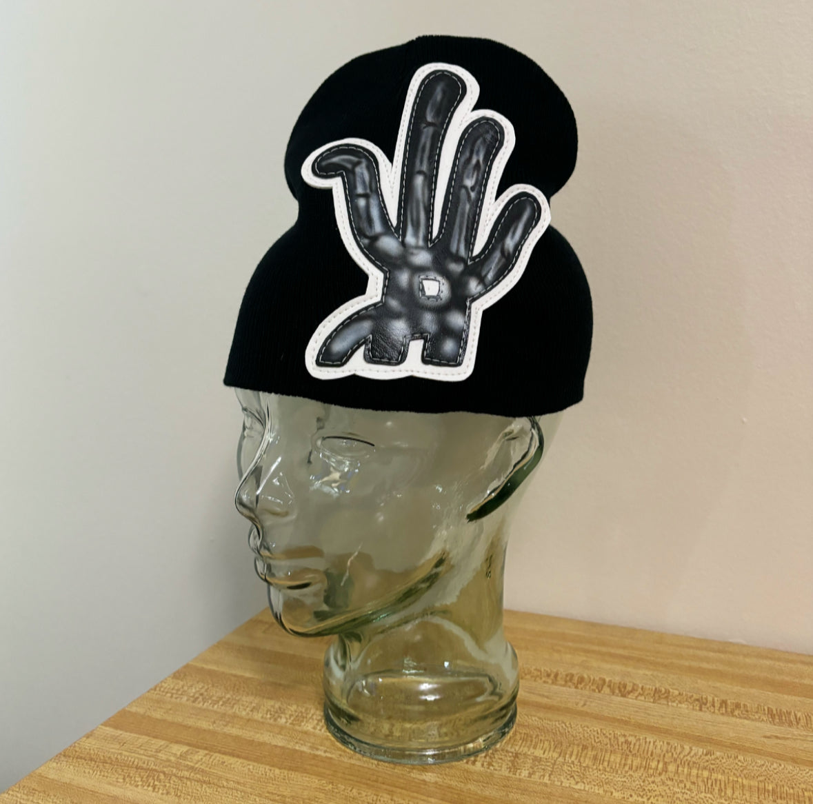 black sKeLeToN beanie by SuedeWorld