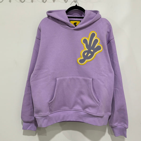 purple logo pullover hoodie