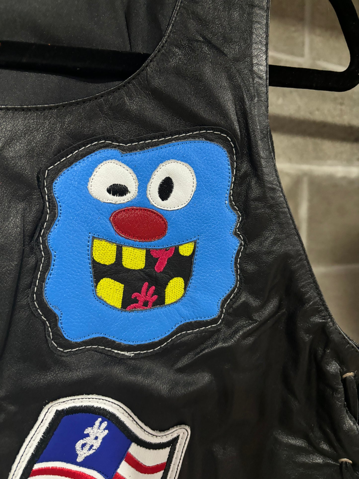 (small + medium) hotwl + ykwyk custom leather vest (2)